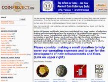 Tablet Screenshot of coinproject.com
